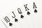 Poker - spades royal flush