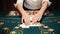 Poker table - Texas Hold`Em, professional dolly shot