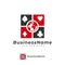 Poker World logo vector template, Creative Domino logo design concepts