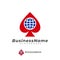 Poker World logo vector template, Creative Domino logo design concepts