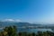 Pokhara - A panoramic view on Phewa Lake from World Peace Pagoda