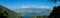 Pokhara - A panoramic view on Phewa Lake from World Peace Pagoda