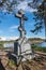 Poklonniy Cross on the rocky coast of the island of Valaam