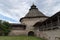 Pokrovskaya tower and walls of Pskov fortress. Pskov city, Pskov Region Pskovskaya oblast, Russia