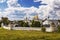 Pokrovsky women`s monastery, view from above. Suzdal