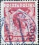 POLAND-CIRCA 1927 : A post stamp printed in Poland showing a portrait of Jozef Pilsudski, 60th birthday 1867-1935