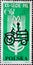 POLAND-CIRCA 1964 : A post stamp printed in Poland showing a graphic: tractor and branch of wheat. The 20th Anniversary of the Peo