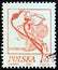 POLAND - CIRCA 1974: A stamp printed in Poland from the `Flower drawings by Stanislaw Wyspianski` issue shows Rose, circa 1974.