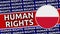 Poland Circular Flag with Human Rights Titles