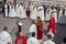 Poland, Czestochowa - 14 April 2019: Jasna Gora Monastery Palm Sunday: the blessing of Easter palms on Palm Sunday by the Fathers