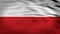 Poland flag 3d rendered