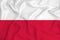 Poland flag on the background texture. Concept for designer solutions