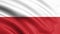 Poland flag blowing in the wind. Background texture. 3d rendering, wave. Warsaw - Illustration