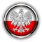 Poland flag button