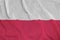 Poland flag printed on a polyester nylon sportswear mesh fabric