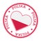Poland heart badge.