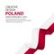 Poland Independence Day Celebration Creative Design Illustration Vector Template