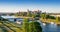 Poland. Krakow panorama with Wawel and Vistula