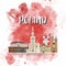 Poland Landmark Global Travel And Journey watercolor background. Vector Design Template.used for your advertisement, book, banner