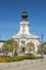 Poland, Malopolska, Wadowice, Market Square, Basilica