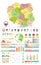 Poland map and Infographics design elements. Colorful design