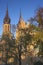 Poland, Radom, Cathedral sunlit in the afternoon