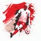 Poland soccer poster. Abstract Polish football background. Denmark national football player. Danish soccer team