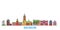 Poland, Szczecin line cityscape, flat vector. Travel city landmark, oultine illustration, line world icons