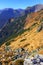 Poland, Tatra Mountains, Zakopane - Cicha Valley and Jaworowe Skalki rocks, Czerwone Wierchy peaks and Western Tatra in background