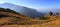 Poland, Tatra Mountains, Zakopane â€“ Kondracka Pass, Little Giewont and Siodlo peaks - in the back Malej Laki Valley, Przelecz w