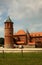 Poland - Tykocin,July 2016: Gothic castle in Tykocin, July 2016