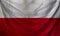 Poland Wave Flag Close Up