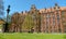 Poland, Wroclaw, Tumski island, Metropolitan Higher Theological Seminary and the column Christ