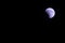 Polar arctic full red super moon eclipse sky star in Norway Svalbard in Longyearbyen city mountains