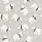 Polar bear in a blue scarf seamless pattern.