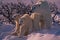 Polar bear and cubs