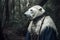 a polar bear dressed as conquistador