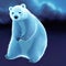 polar bear extinction, lonely bear, ai generated image