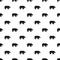 Polar bear howl pattern seamless vector