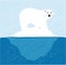 Polar bear on iceberg