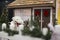 Polar Bear near a Home Decorative for the Holidays and Christmas