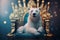 Polar Royalty: A Hyper-Detailed Throne fit for a Crowned Bear in Unreal Engine 5\\\'s Bokeh