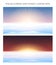 Polar sunrise and sunset landscape