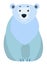 Polar White Bear, Arctic Animal, Cartoon Character