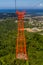 Pole of Teleferico Cable car in Puerto Plata, Dominican Republ