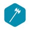 Poleaxe icon, simple style