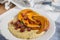 Polenta with grilled pumpkin