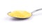 Polenta on spoon