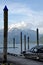 Poles around Harrison Hot Springs marina pier