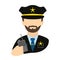 Police agent with radio avatar character
